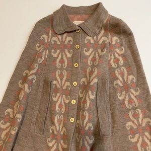 Anthropologie Madchen Wool Blend Cape